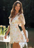 Boho New Style Puff Sleeve Short Dress